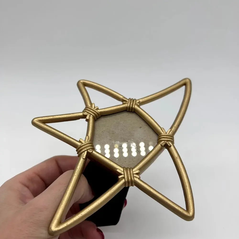 Vintage Star Photo Frame 90's Y2K Gold Tone Celestial Boho Picture Home Decor - Picture 4 of 10
